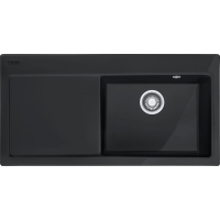Zlew ceramiczny FRANKE Mythos MTK 611-100 (komora PRAWA) onyx (czarny połysk) | Fraceram (124.0379.858)