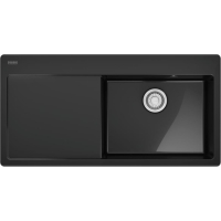 Zlew ceramiczny FRANKE MythosX MYK 611-100 (komora PRAWA) onyx (czarny połysk) | Fraceram (124.0749.508)