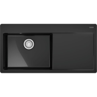 Zlew ceramiczny FRANKE MythosX MYK 611-100 (komora LEWA) onyx (czarny połysk) | Fraceram (124.0749.512)
