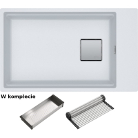 Zlew FRANKE Kanon KNG 110-62 biały polarny (wkładka + rollmata) (125.0528.622) *** zamów wycięcie otworów GRATIS ***
