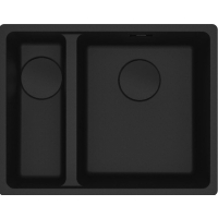 Zlew FRANKE Maris MRG 160-34-15 SBL (DUŻA komora PRAWEJ) czarny mat BLACK EDITION (125.0697.756)