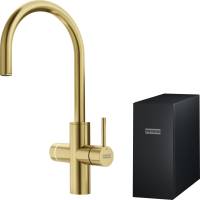 System filtracji FRANKE 6w1 Mythos WATER HUB ALL IN ONE z bateria złoty (szczotkowany) (160.0731.755)