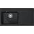 Zlew ceramiczny FRANKE Mythos MTK 611-100 (komora LEWA) onyx (czarny połysk) | Fraceram (124.0379.859)