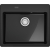 Zlew ceramiczny FRANKE MythosX MYK 610-52 onyx (czarny połysk) | Fraceram (124.0749.516)