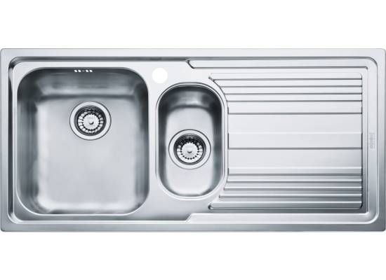 Zlew FRANKE Logica LLX 651-100 stal SZCZOTKOWANA (komora LEWA) (101.0085.810) *** zamów wycięcie otworów GRATIS ***