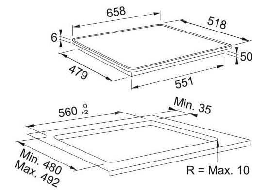 Płyta indukcyjna FRANKE Maris FMA 654 I FP XS czarne szkło (108.0675.410)