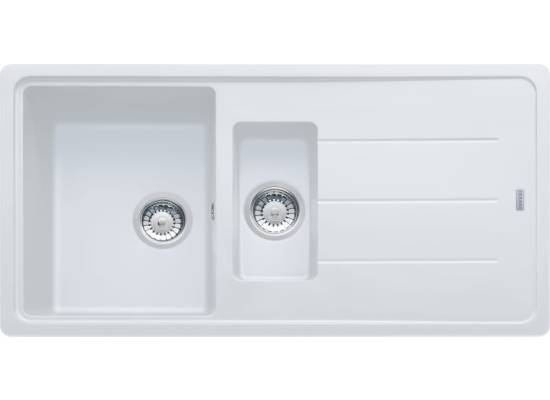 Zlew FRANKE Basis BFG 651-97 biały polarny (114.0676.276) *** zamów wycięcie otworów GRATIS ***