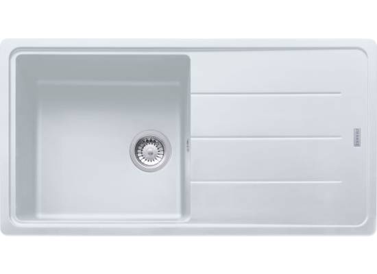 Zlew FRANKE Basis BFG 611-97 biały polarny (114.0676.290) *** zamów wycięcie otworów GRATIS ***