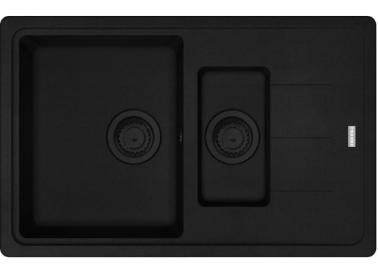 Zlew FRANKE Basis BFG 651-78 czarny mat BLACK EDITION (114.0693.555) *** zamów wycięcie otworów GRATIS ***