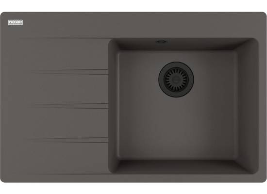 Zlew FRANKE Centro CNG 611-78 TL (komora PRAWA) łupkowy szary BLACK EDITION (114.0738.001) *** zamów wycięcie otworów GRATIS ***
