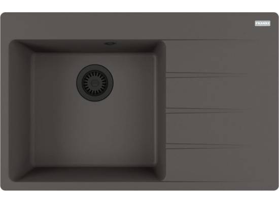 Zlew FRANKE Centro CNG 611-78 TL (komora LEWA) łupkowy szary BLACK EDITION (114.0738.002) *** zamów wycięcie otworów GRATIS ***