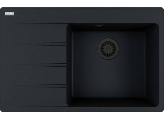 Zlew FRANKE Centro CNG 611-78 TL (komora PRAWA) onyx BLACK EDITION (114.0740.848) *** zamów wycięcie otworów GRATIS ***