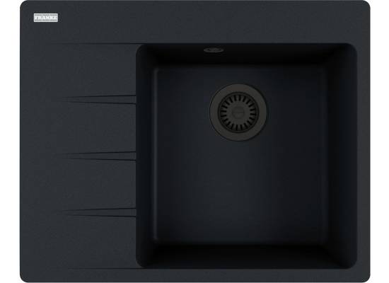 Zlew FRANKE Centro CNG 611-62 TL (komora PRAWA) onyx BLACK EDITION (114.0740.850) *** zamów wycięcie otworów GRATIS ***