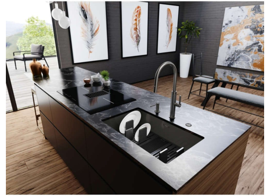 Bateria FRANKE Mythos MASTERPIECE PULL-OUT SPRAY antracyt (115.0711.555)