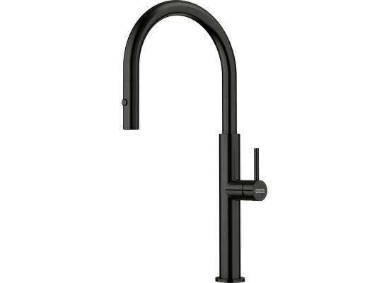 Bateria FRANKE PESCARA J PULL-OUT SPRAY czarna stal szczotkowana (115.0741.695)