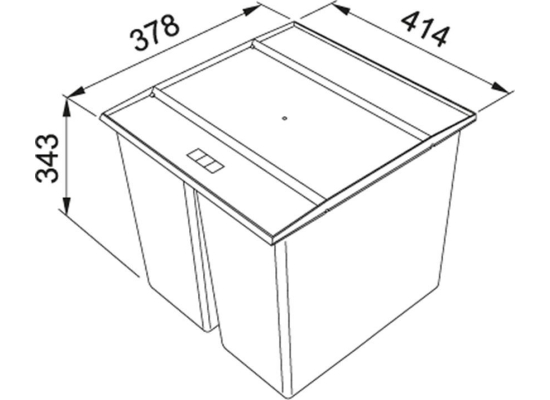 Sortownik FRANKE EasySort 450-2-0 | 2x14,5l (121.0494.182)