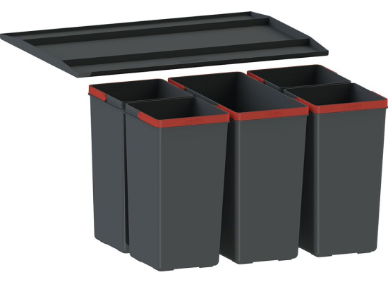 Sortownik FRANKE EasySort 600-1-4 | 1x14,5l + 4x7,5l (121.0494.194)