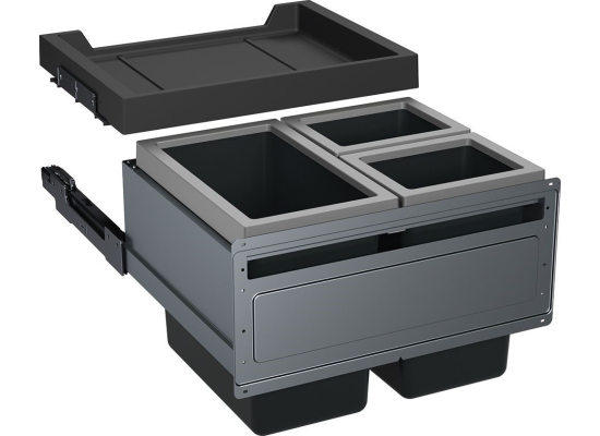 Sortownik FRANKE SORTER FX | 1x26l + 2x11l | półka z aktywnym filtrem zapachów (121.0557.763)