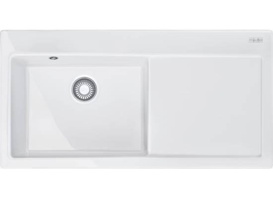 Zlew ceramiczny FRANKE Mythos MTK 611-100 (komora LEWA) biały polarny | Fraceram (124.0379.851)
