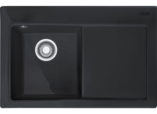 Zlew ceramiczny FRANKE Mythos MTK 611-78 (komora LEWA) onyx (czarny połysk) | Fraceram (124.0540.981)