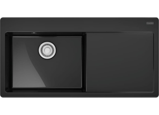 Zlew ceramiczny FRANKE MythosX MYK 611-100 (komora LEWA) onyx (czarny połysk) | Fraceram (124.0749.512)