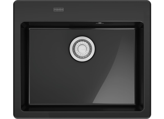 Zlew ceramiczny FRANKE MythosX MYK 610-52 onyx (czarny połysk) | Fraceram (124.0749.516)