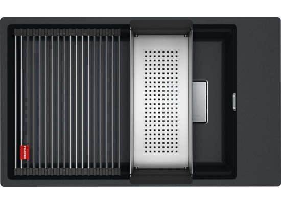 Zlew FRANKE Kanon KNG 110-62 onyx (wkładka + rollmata) (125.0528.620) *** zamów wycięcie otworów GRATIS ***