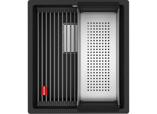 Zlew FRANKE Kanon KNG 110-37 czarny mat BLACK EDITION (wkładka + rollmata) (125.0721.149)