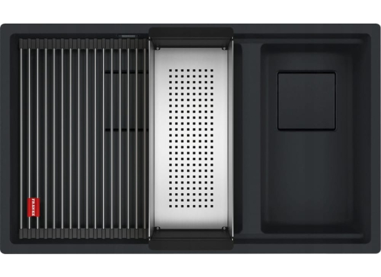 Zlew FRANKE Kanon KNG 160-46-21 onyx BLACK EDITION (wkładka + rollmata) (125.0740.836)