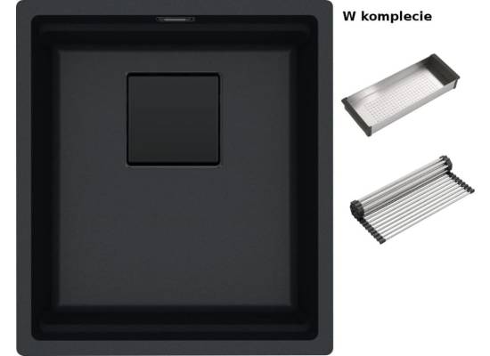 Zlew FRANKE Kanon KNG 110-37 onyx BLACK EDITION (wkładka + rollmata) (125.0740.837)