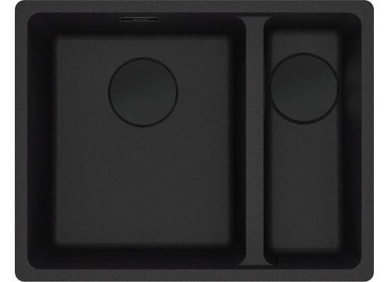 Zlew FRANKE Maris MRG 160-34-15 SBR (DUŻA komora LEWA) onyx BLACK EDITION (125.0740.840)
