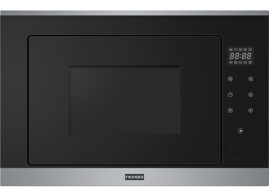Kuchenka mikrofalowa FRANKE Smart FSM 25 MW XS czarne szkło + stal szczotkowana (131.0627.471)