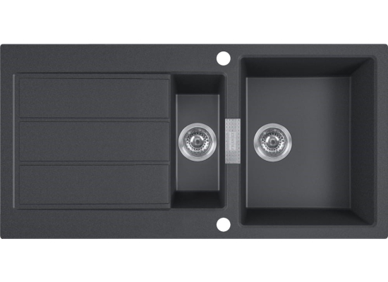 Zlew FRANKE Sirius 2.0 S2D 651-100 onyx | Tectonite (143.0618.681) *** zamów wycięcie OTWORU na dozownik GRATIS ***