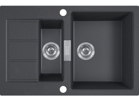 Zlew FRANKE Sirius 2.0 S2D 651-78 onyx | Tectonite (143.0618.687) *** zamów wycięcie OTWORU na dozownik GRATIS ***