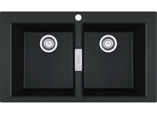 Zlew FRANKE Sirius 2.0 S2D 620-35-35 onyx | Tectonite (143.0618.688) *** zamów wycięcie OTWORU na dozownik GRATIS ***