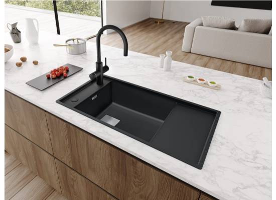System filtracji FRANKE 6w1 Mythos WATER HUB ALL IN ONE z bateria czarny mat (160.0731.752)