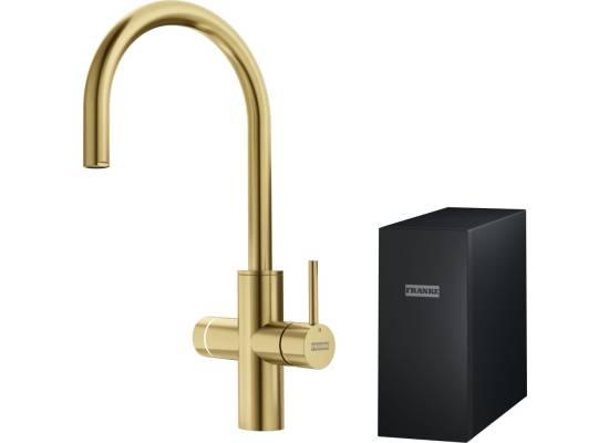 System filtracji FRANKE 6w1 Mythos WATER HUB ALL IN ONE z bateria złoty (szczotkowany) (160.0731.755)