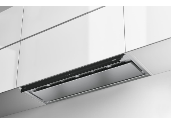 Okap do zabudowy FRANKE AQ-Sense FSAS A90 BK/XS stal szczotkowana + czarne szkło (305.0657.263)