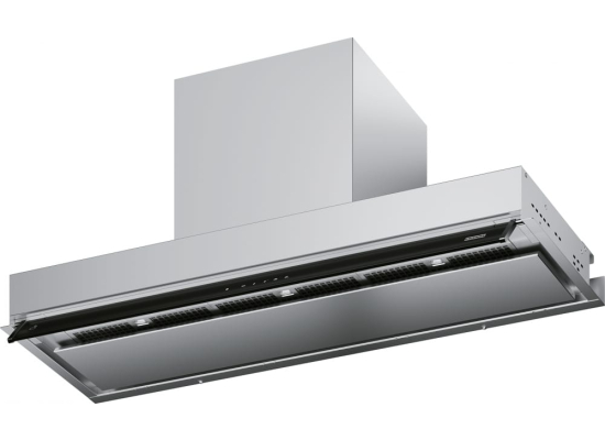Okap do zabudowy FRANKE AQ-Sense FSAS A90 BK/XS stal szczotkowana + czarne szkło (305.0657.263)