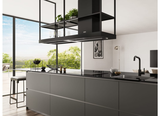 Okap wyspowy FRANKE Mythos T-Shelf FMY BK MATT F180 czarny mat (325.0678.073)