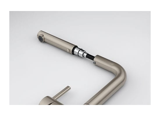 Bateria FRANKE ACTIVE L TWIST PULL-OUT SPRAY stal szczotkowana INOX (115.0653.505)