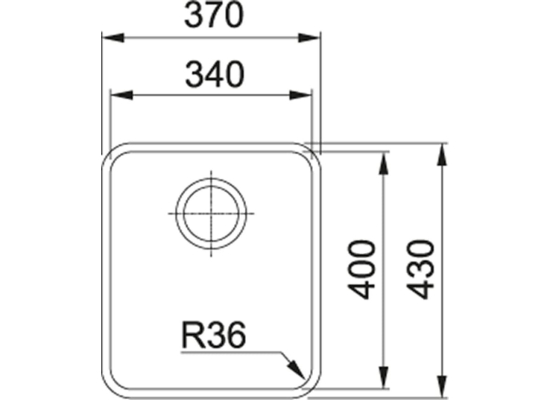 Zlew FRANKE Aton ANX 110-34 stal SZCZOTKOWANA (122.0204.647)