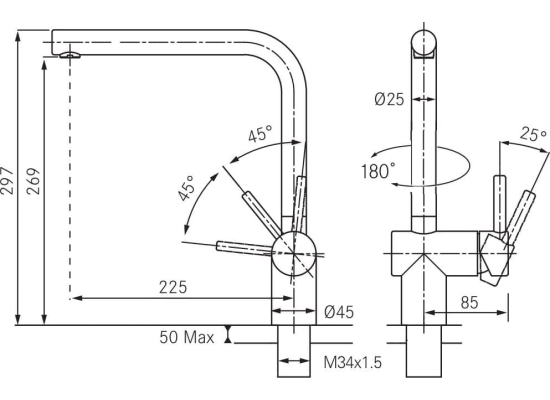 Bateria FRANKE ATLAS NEO miedziany (115.0628.204)
