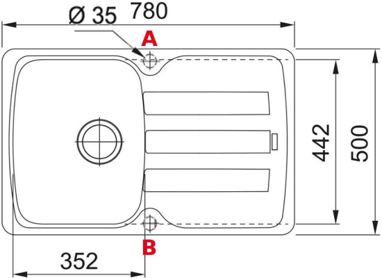 Zlew FRANKE Antea AZG 611-78 biały polarny (114.0676.251) *** zamów wycięcie otworów GRATIS ***