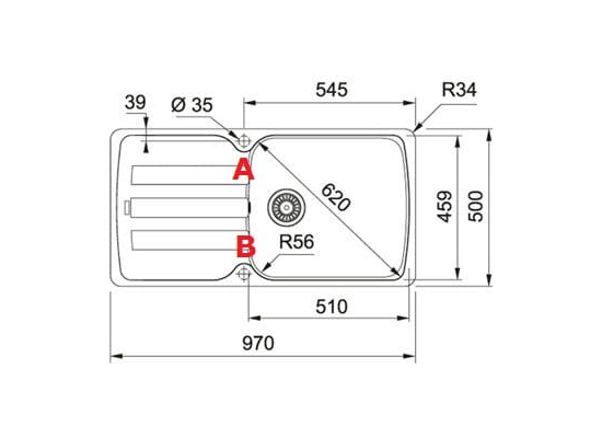 Zlew FRANKE Antea AZG 611-97 XL kamienny szary (114.0676.240) *** zamów wycięcie otworów GRATIS ***