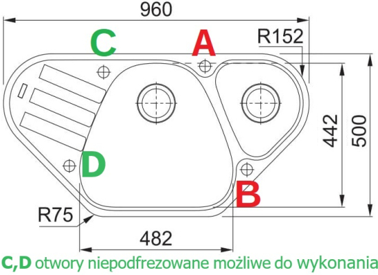 Zlew FRANKE Antea AZG 661-E beżowy (114.0676.225) *** zamów wycięcie otworów GRATIS ***