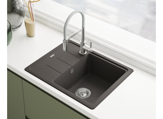 Zlew FRANKE Basis BFG 611-62 kamienny szary (114.0676.302) *** zamów wycięcie otworów GRATIS ***