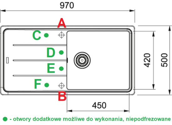 Zlew FRANKE Basis BFG 611-97 biały polarny (114.0676.290) *** zamów wycięcie otworów GRATIS ***