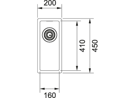Zlew FRANKE Linia Box BXX 210/110-16 stal SZCZOTKOWANA (127.0453.651)