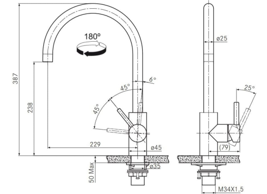 Bateria FRANKE EOS NEO czarna stal szczotkowana (115.0613.590)